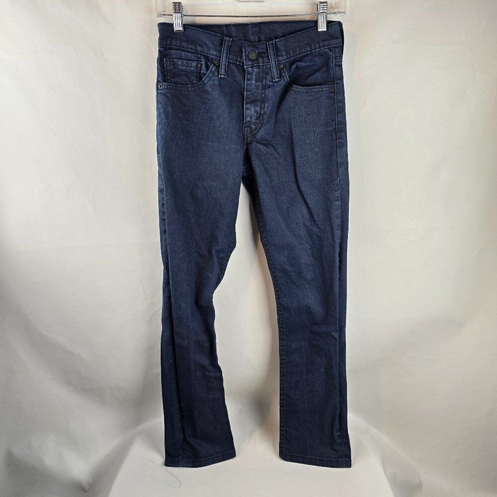 Levis 511 Jeans Mens 28x30 Blue Denim Dark Wash Slim Fit Stretch Rocker Skater